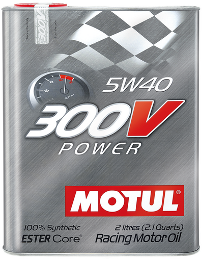 Sportovní motorový olej MOTUL 300V 5W40 2L Balení