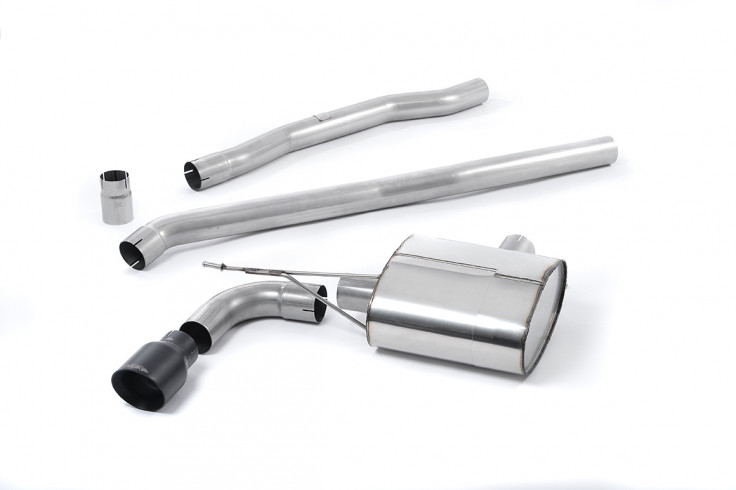 Catback výfuk Mini Mk3 (F56) Cooper 1.5T Milltek Sport - bez rezonátoru / černá koncovka