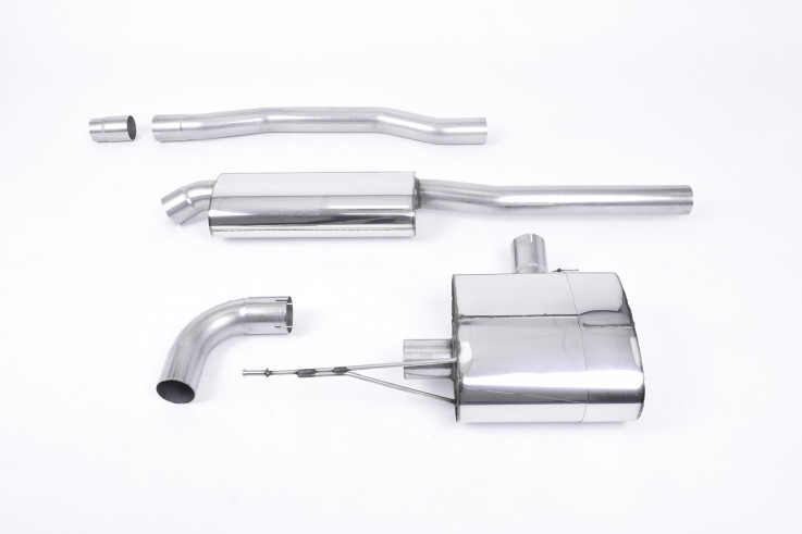 Catback výfuk Mini Mk3 (F56) Cooper 1.5T Milltek Sport - s rezonátorem / titanově modrá koncovka