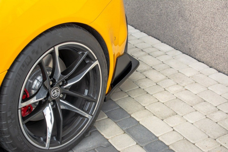 Maxton Design Boční lišty zadního nárazníku Toyota Supra Mk5 V.1 - černý lesklý lak