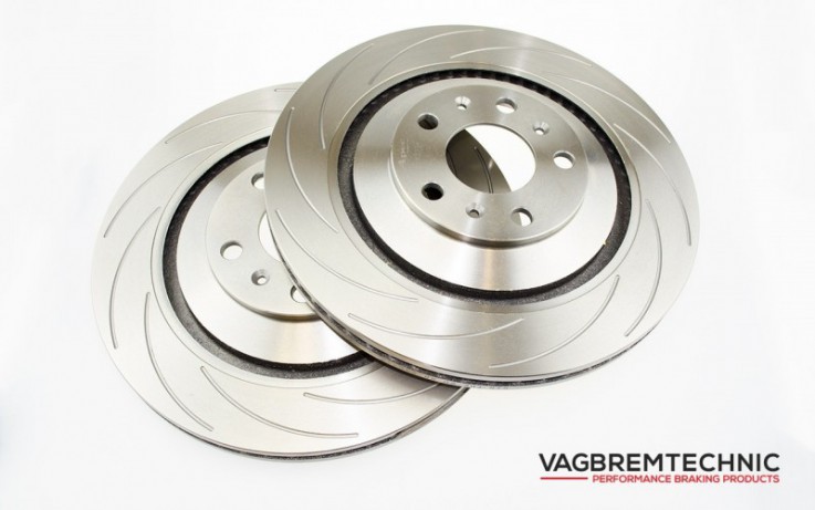 Přední sportovní kotouče drážkované 340x30mm Škoda Octavia RS 5E Superb 280 2,0 TSI TDI Vagbremtechnic - Řezané