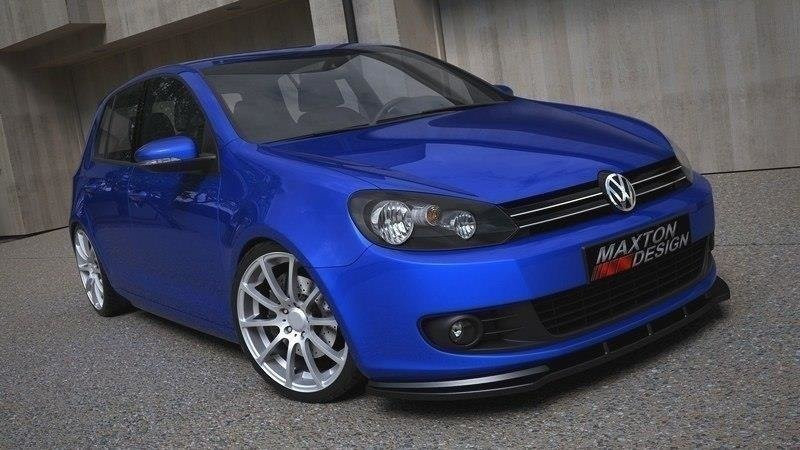 Maxton Design Spoiler předního nárazníku VW Golf VI/VW Jetta - texturovaný plast