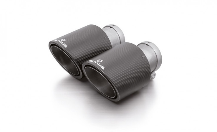 Sada 4ks karbonových koncovek pro Axleback/Catback výfuky Remus Audi S1 2.0 TFSI