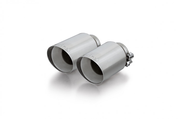 Sada 4ks nerezových koncovek s rovným okrajem pro Axleback/Catback výfuky Remus Audi S1 2.0 TFSI