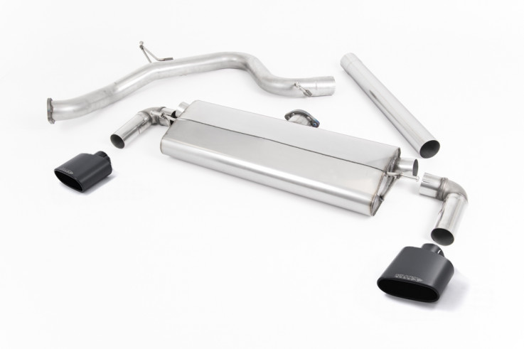 Catback výfuk SEAT Leon Cupra 290 2.0 TSI OPF/GPF Milltek Sport - bez rezonátoru / černé oválné koncovky