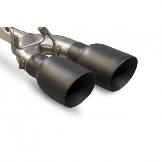 Catback výfuk Honda Civic Type R (FK2) Scorpion Exhaust - S rezonátorem / černé koncovky