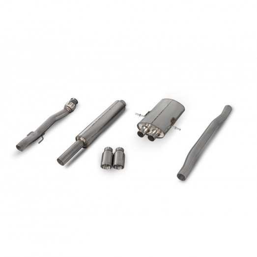 Catback výfuk Mini Cooper S (R56/R57) Scorpion Exhaust - S rezonátorem / leštěné koncovky Daytona