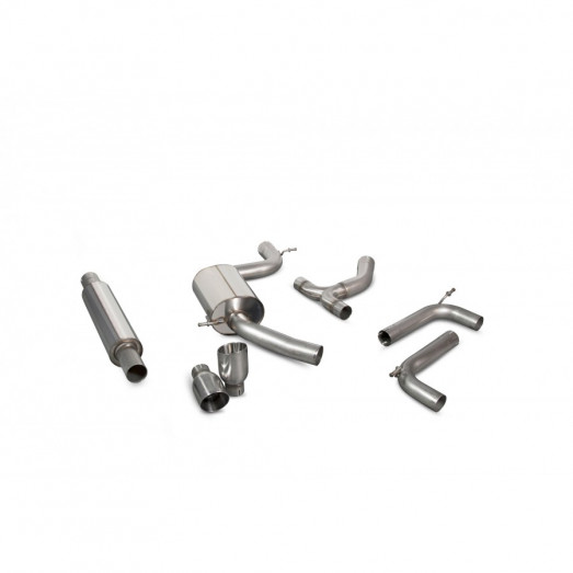 GPF-back výfuk VW Golf GTi Mk7.5 (Facelift) Scorpion Exhaust - S rezonátorem / leštěné koncovky