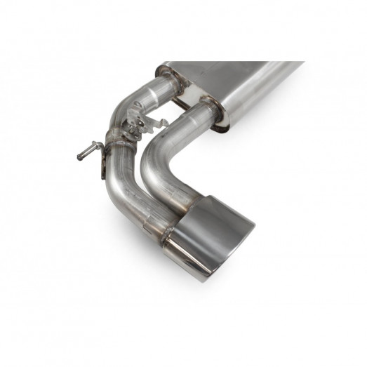 Klapkový Catback výfuk Audi RS3 (8V) Facelift Scorpion Exhaust - S rezonátorem / leštěné koncovky