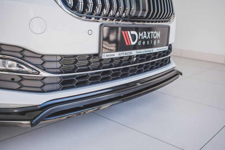 Maxton Design Spoiler předního nárazníku Škoda Superb III Facelift V.3 - texturovaný plast
