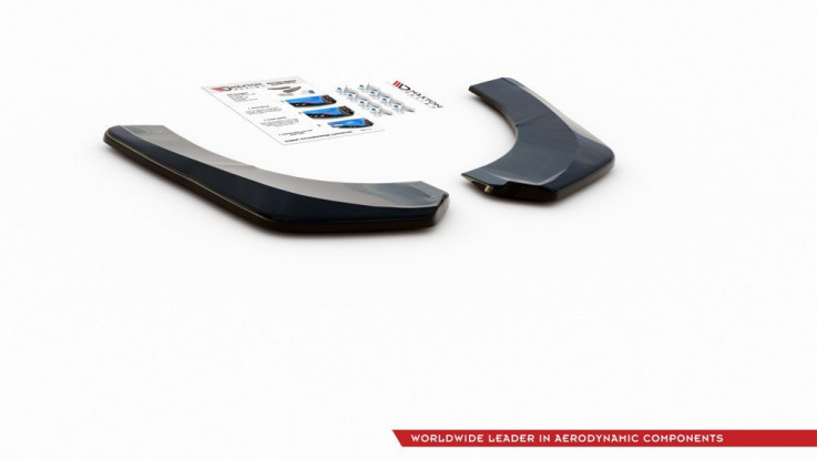 Maxton Design Boční lišty zadního nárazníku Škoda Kodiaq Sportline - texturovaný plast