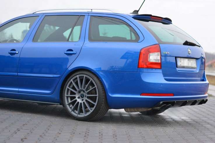 Maxton Design Nástavec střešního spoileru Škoda Octavia II RS Combi - texturovaný plast