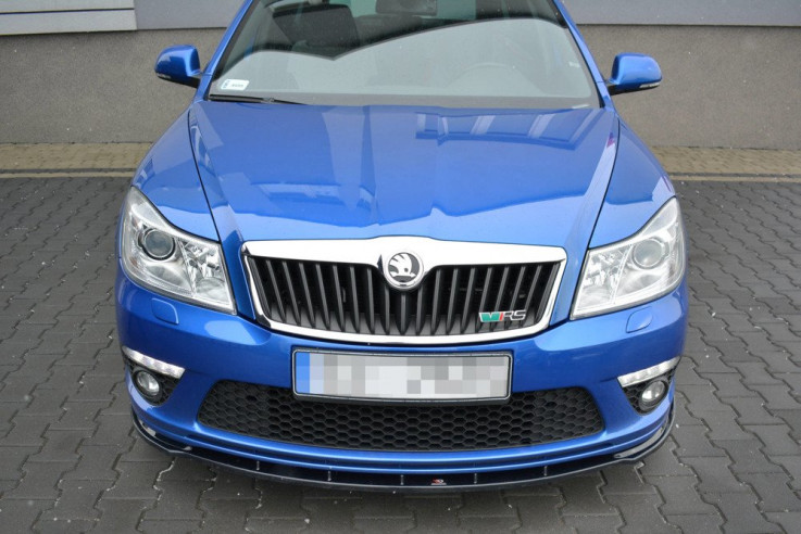 Maxton Design Spoiler předního nárazníku Škoda Octavia II RS Facelift V.1 - karbon