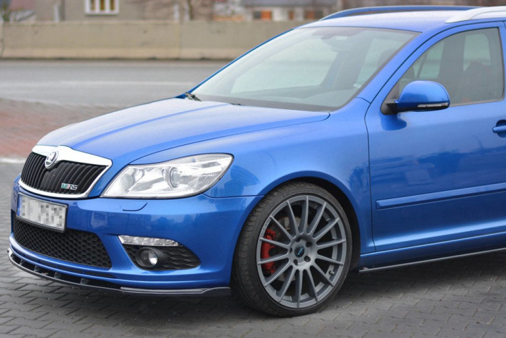 Maxton Design Spoiler předního nárazníku Škoda Octavia II RS Facelift V.1 - karbon