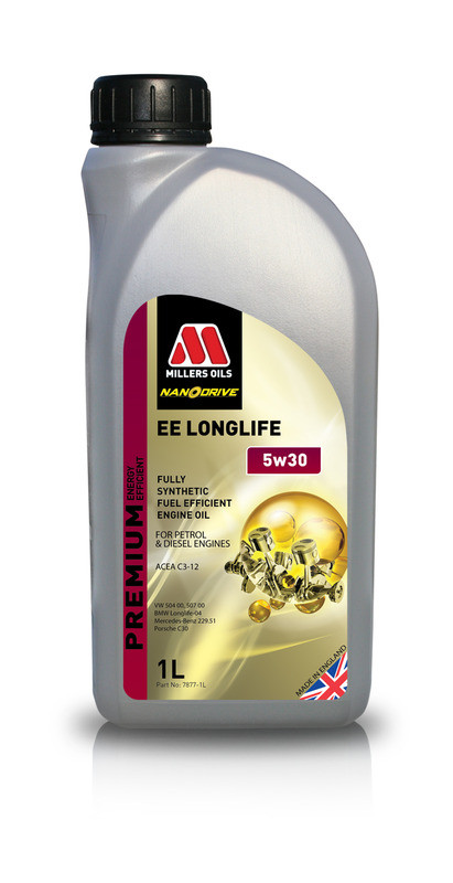 Millers Oils Prémiový motorový olej 5w30 EE Longlife VW 504 00 VW 507 00 - 1 litr