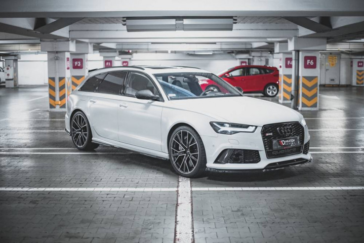 Maxton Design Prahové lišty Audi RS6 C7 V.2 - karbon