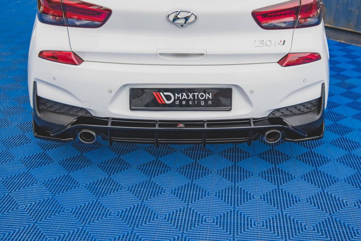 Maxton Design Boční lišty zadního nárazníku Hyundai I30N Mk3 V.4 - texturovaný plast