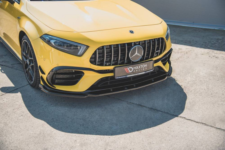 Maxton Design Spoiler předního nárazníku Mercedes AMG A45 S (W177) V.2 - texturovaný plast