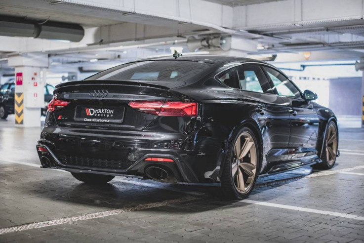 Maxton Design Spoiler zadního nárazníku Audi RS5 (F5) Facelift - texturovaný plast