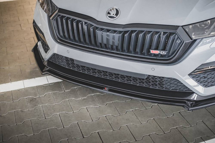 Maxton Design Spoiler předního nárazníku Škoda Octavia IV RS V.2 - texturovaný plast