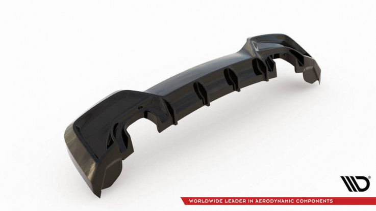 Maxton Design Spoiler zadního nárazníku BMW M135i F20 - černý lesklý lak