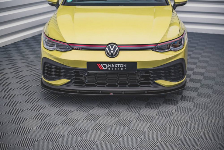 Maxton Design Spoiler předního nárazníku VW Golf VIII GTI Clubsport V.4 - texturovaný plast