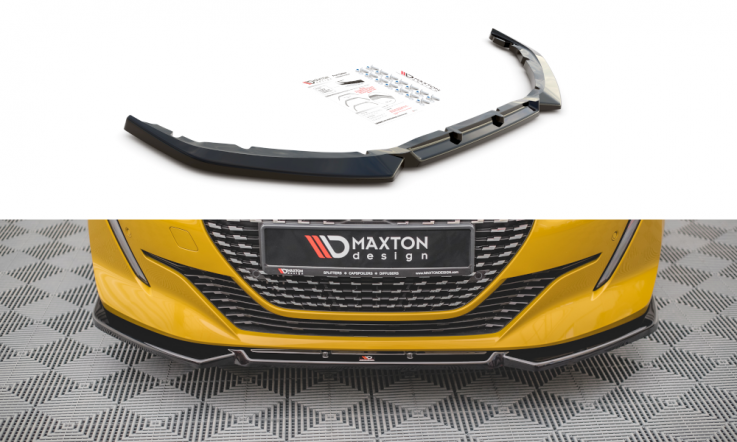 Maxton Design Spoiler předního nárazníku Peugeot 208 Mk2 V.1 - karbon