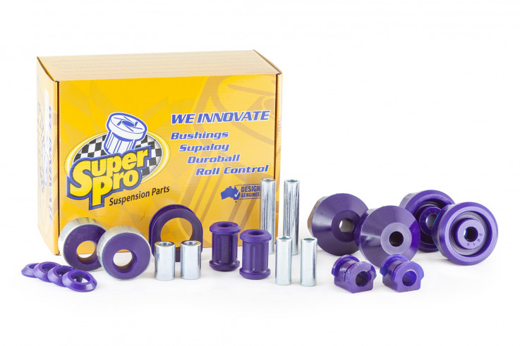 Sportovní tvrdší silentbloky přední nápravy Škoda Fabia VW Polo SEAT Ibiza AUDI A1