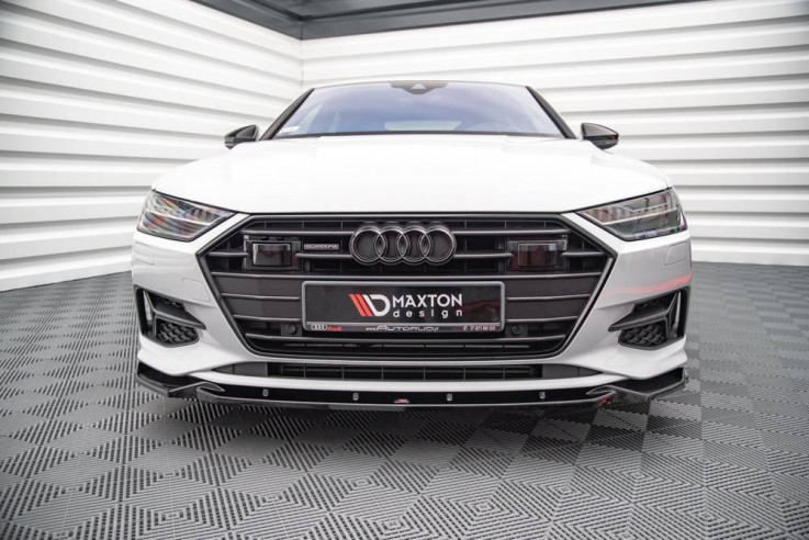 Maxton Design Spoiler předního nárazníku Audi A7 C8 V.2 - karbon