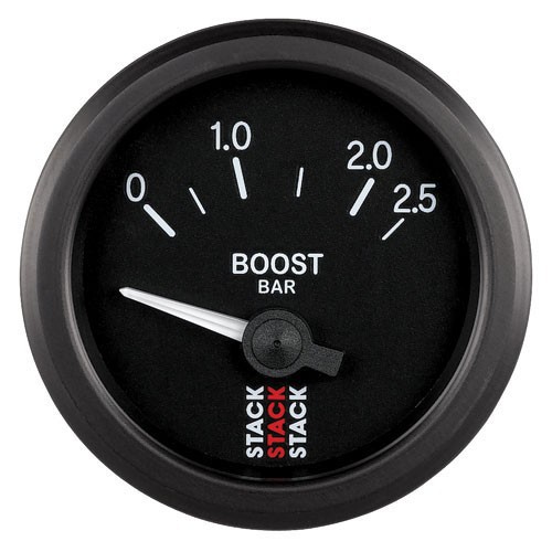 Budík STACK ST3211 Tlak turba 2,5b - bary, černý