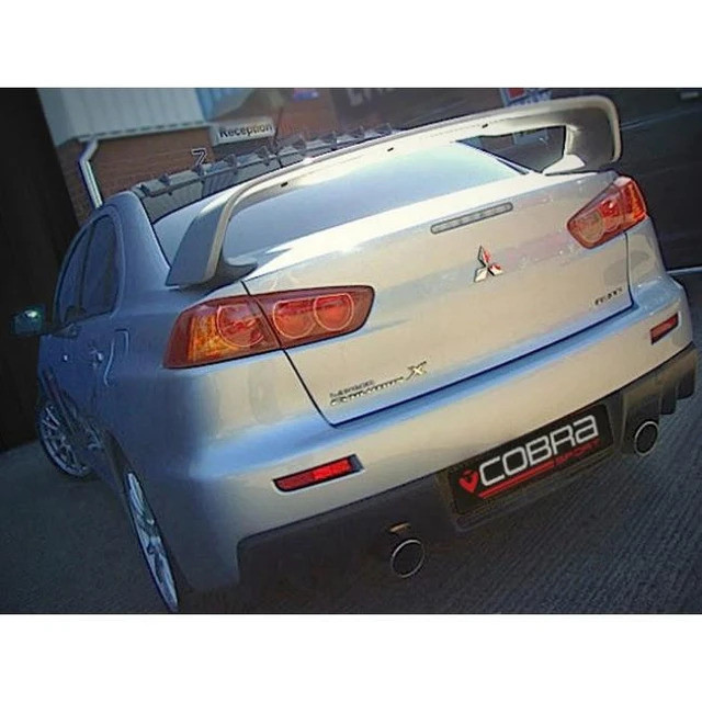 Cobra Sport Catback výfuk pro Mitsubishi Evo X - bez rezonátoru / koncovka TP107-CF