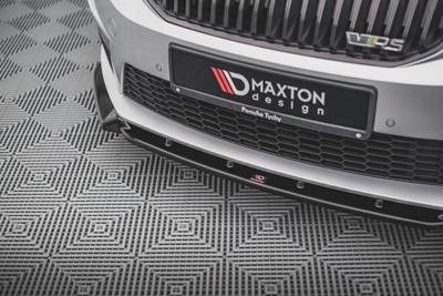 Maxton Design Spoiler předního nárazníku Škoda Octavia III RS V.3 - karbon