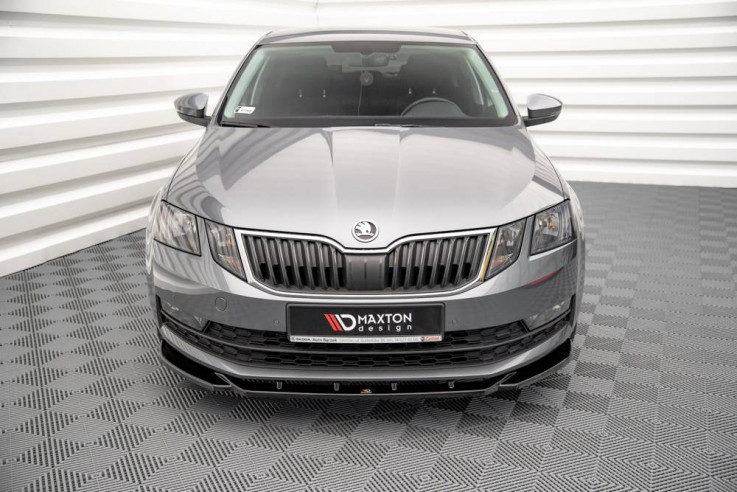 Maxton Design Spoiler předního nárazníku Škoda Octavia III V.1 - texturovaný plast
