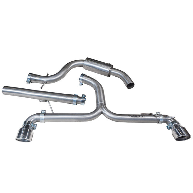 Cobra Sport Cat Back Venom Range exhaust VW Golf (5K) GT 2.0 TDI - TP34 tips