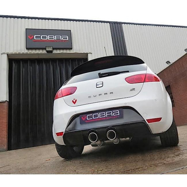 Cobra Sport Cat Back výfuk SEAT Leon Cupra R (1P) 2.0 TSI - bez rezonátoru, koncovky TP34