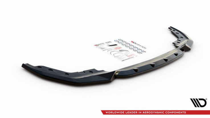 Maxton Design Spoiler předního nárazníku BMW 3 (G20) M-Paket V.4 - texturovaný plast