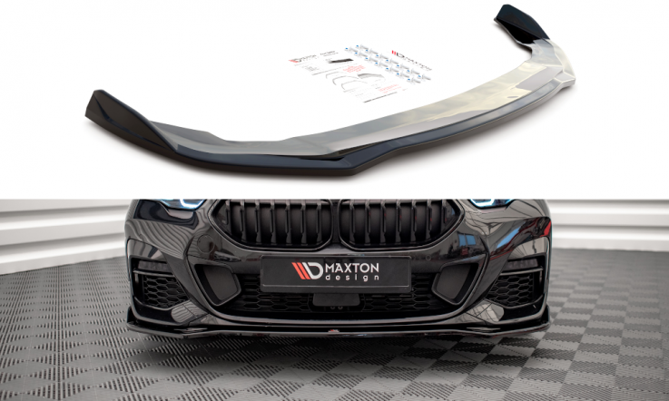 Maxton Design Spoiler předního nárazníku BMW 2 F44 Gran Coupé M-Paket V.3 - černý lesklý lak