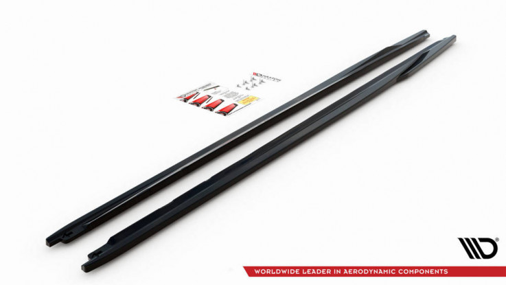 Maxton Design Spoiler předního nárazníku VW Golf VIII GTI - texturovaný plast