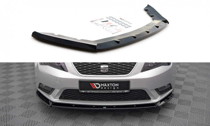 Maxton Design Spoiler předního nárazníku SEAT Leon Mk3 Hatchback V.1 - texturovaný plast