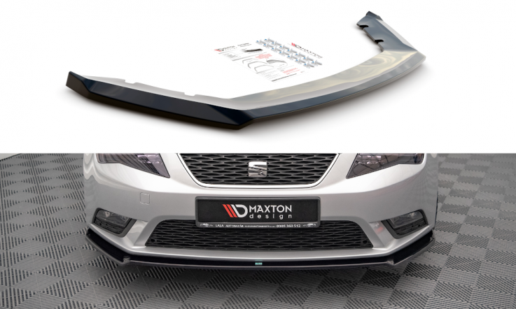 Maxton Design Spoiler předního nárazníku SEAT Leon Mk3 Hatchback V.2 - karbon