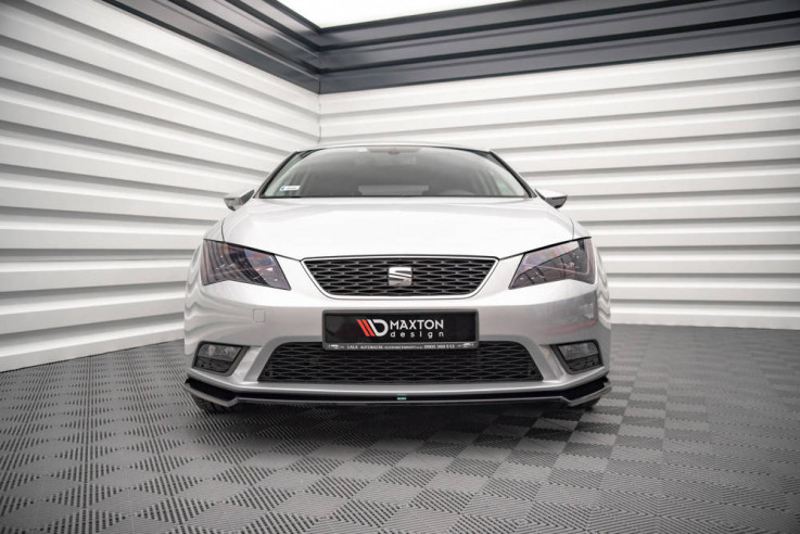 Maxton Design Spoiler předního nárazníku SEAT Leon Mk3 Hatchback V.2 - karbon
