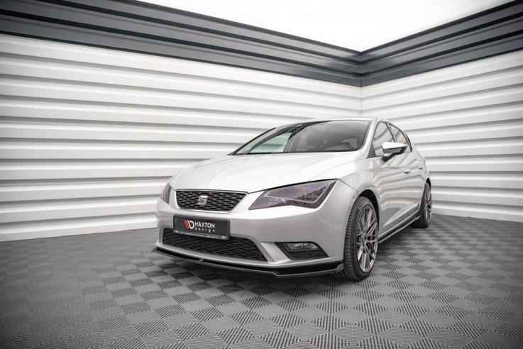 Maxton Design Spoiler předního nárazníku SEAT Leon Mk3 Hatchback V.2 - karbon