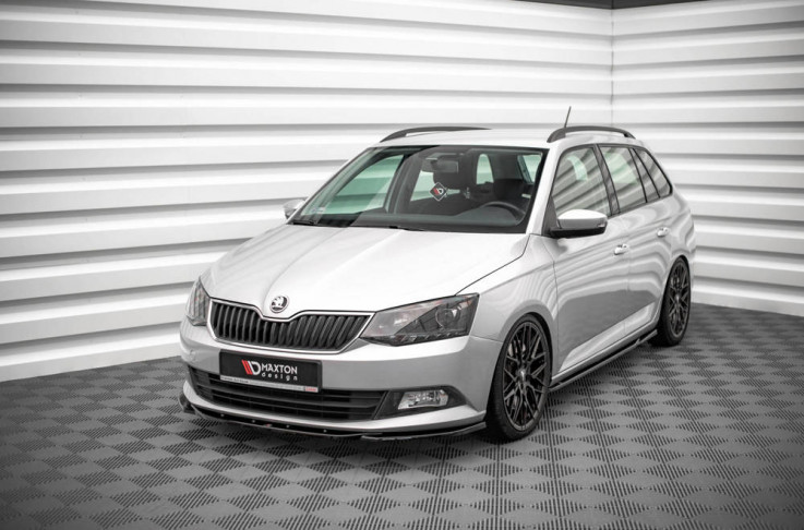 Maxton Design Spoiler předního nárazníku Škoda Fabia Mk3 V.2 - texturovaný plast