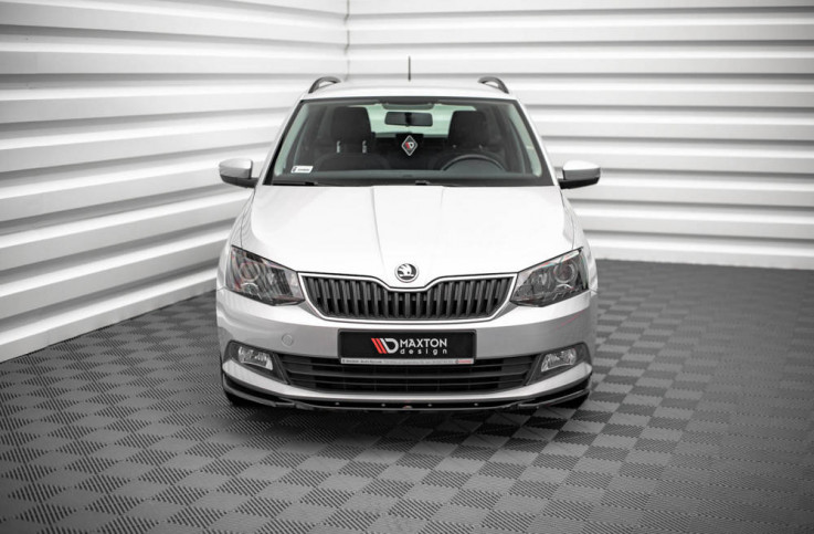 Maxton Design Spoiler předního nárazníku Škoda Fabia Mk3 V.2 - texturovaný plast