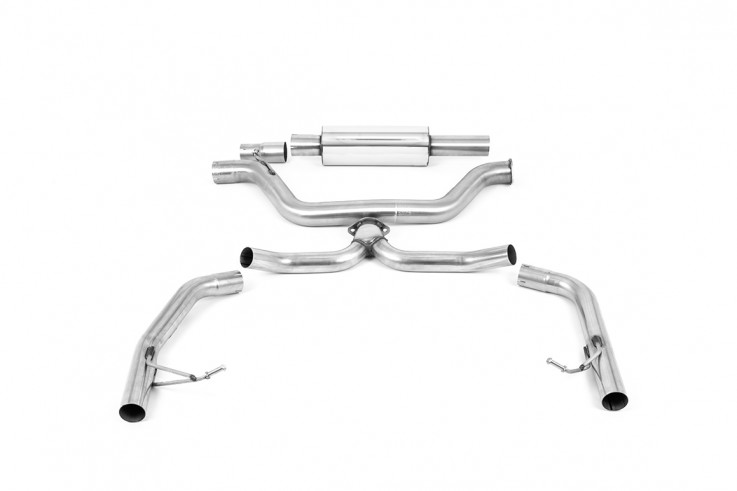 Catback výfuk 80mm ŠKODA Octavia IV RS 2.0 TSI 180kW OPF/GPF  Milltek Sport - bez rezonátorů