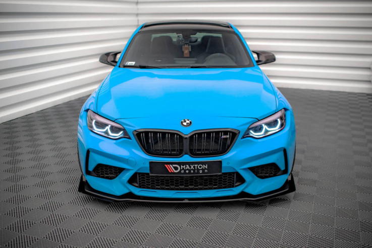 Maxton Design Spoiler předního nárazníku s křidélky Street Pro BMW M2 F87 Competition - černý