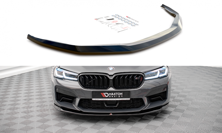Maxton Design Spoiler předního nárazníku BMW M5 F90 Facelift V.3 - černý lesklý lak