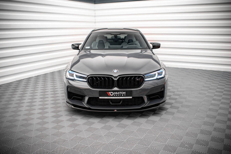 Maxton Design Spoiler předního nárazníku BMW M5 F90 Facelift V.3 - černý lesklý lak