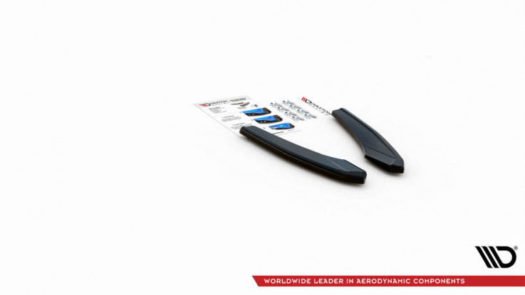 Maxton Design Boční lišty zadního nárazníku AUDI S3 8Y Limousine - texturovaný plast