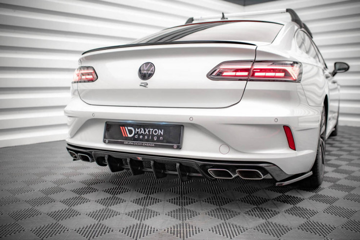 Maxton Design Spoiler zadního nárazníku VW Arteon R - texturovaný plast